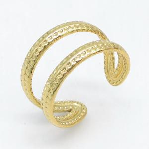 Stainless Steel Gold-plating Ring - KR115746-LM
