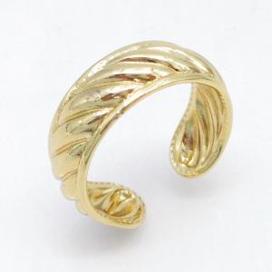 Stainless Steel Gold-plating Ring - KR115754-LM