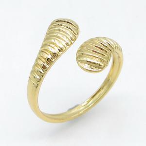 Stainless Steel Gold-plating Ring - KR115755-LM