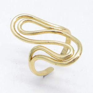 Stainless Steel Gold-plating Ring - KR115758-LM