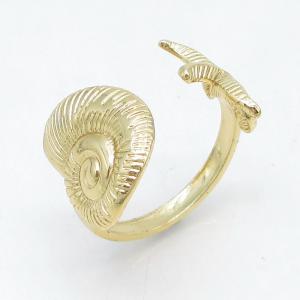 Stainless Steel Gold-plating Ring - KR115762-LM