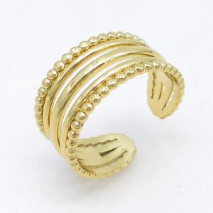Stainless Steel Gold-plating Ring - KR115764-LM