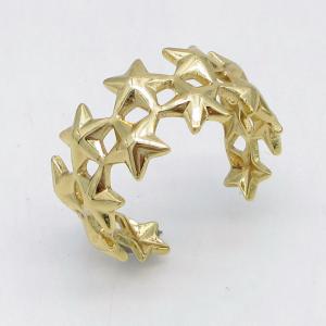 Stainless Steel Gold-plating Ring - KR115768-LM