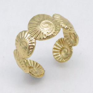 Stainless Steel Gold-plating Ring - KR115770-LM