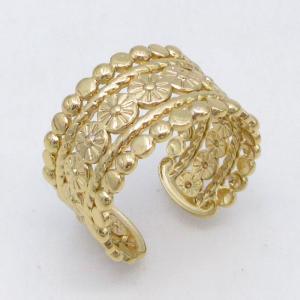 Stainless Steel Gold-plating Ring - KR115772-LM