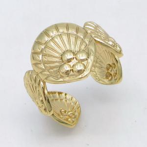 Stainless Steel Gold-plating Ring - KR115774-LM