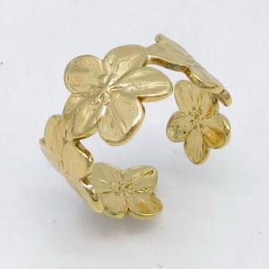 Stainless Steel Gold-plating Ring - KR115775-LM