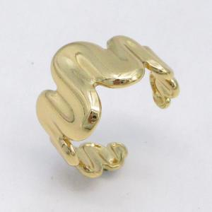 Stainless Steel Gold-plating Ring - KR115782-LM