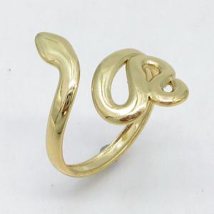 Stainless Steel Gold-plating Ring - KR115787-LM