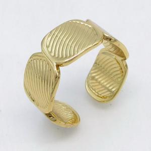 Stainless Steel Gold-plating Ring - KR115802-LM