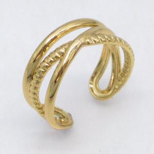 Stainless Steel Gold-plating Ring - KR115812-LM