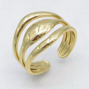Stainless Steel Gold-plating Ring - KR115835-LM
