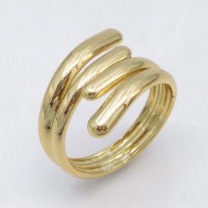 Stainless Steel Gold-plating Ring - KR115838-LM