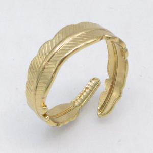 Stainless Steel Gold-plating Ring - KR115843-LM