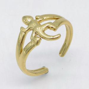Stainless Steel Gold-plating Ring - KR115847-LM