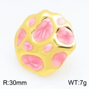 Stainless Steel Gold-plating Ring - KR116252-SP