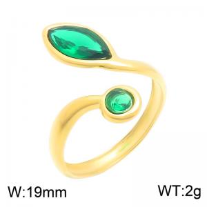 Stainless Steel Gold-plating Ring - KR116435-SP