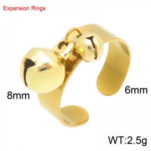 Stainless Steel Gold-plating Ring - KR116486-Z