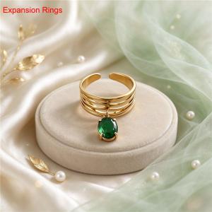 Stainless Steel Stone&Crystal Ring - KR116634-SXSJ