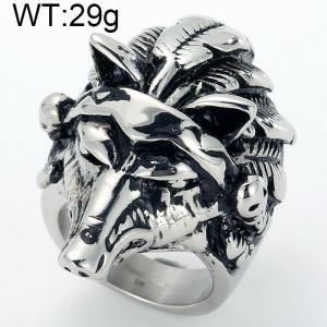 Stainless Steel Special Ring - KR18332-D