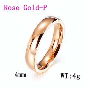 Stainless Steel Gold-plating Ring - KR20043-K