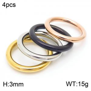 Stainless Steel Special Ring - KR25995-K