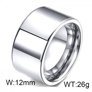European and American Style Fashionable Night Glow Steel Ring - KR28250-W