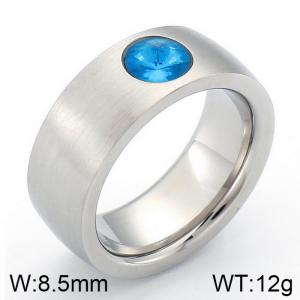 Stainless Steel Stone&Crystal Ring - KR32292-K