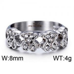 SS Stone&Crystal Rings - KR34464-K