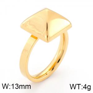 Stainless Steel Gold-plating Ring - KR34926-K