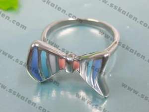 Stainless Steel Enamel Ring - KR35295-K