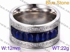 Stainless Steel Stone&Crystal Ring - KR35731-K