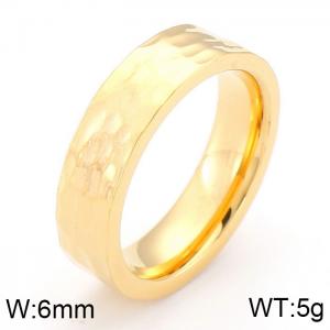 Stainless Steel Gold-plating Ring - KR35827-K