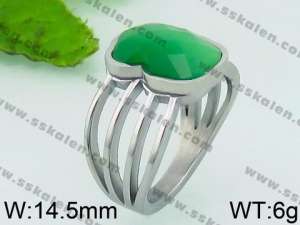 Stainless Steel Stone&Crystal Ring - KR40866-K