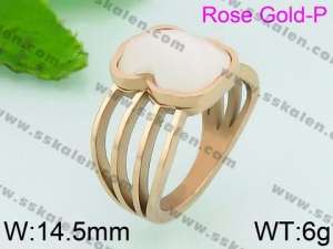 Stainless Steel Stone&Crystal Ring - KR40880-K