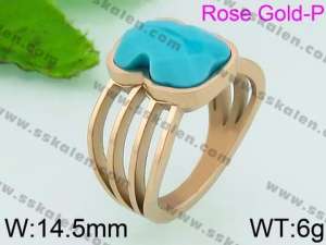 Stainless Steel Stone&Crystal Ring - KR40887-K