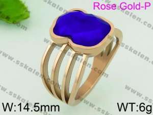 Stainless Steel Stone&Crystal Ring - KR40890-K