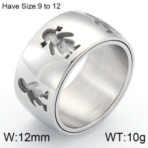 Stainless Steel Special Ring - KR43417-K