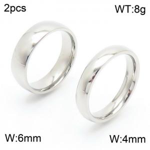 Stainless Steel Lover Ring - KR43450-K