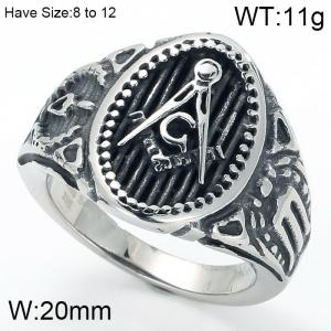 Stainless Steel Special Ring - KR44623-BD