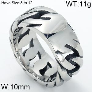 Stainless Steel Special Ring - KR44627-BD