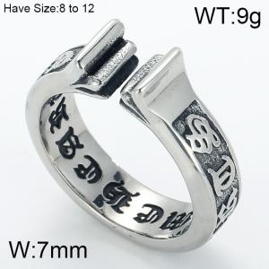 Stainless Steel Special Ring - KR44733-BD