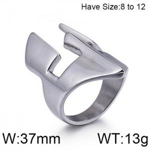 Stainless Steel Special Ring - KR45339-LU
