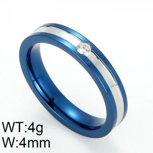 Stainless Steel Stone&Crystal Ring - KR46440-K