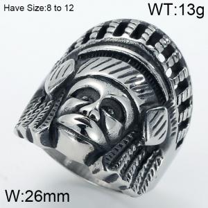Stainless Steel Special Ring - KR49232-K