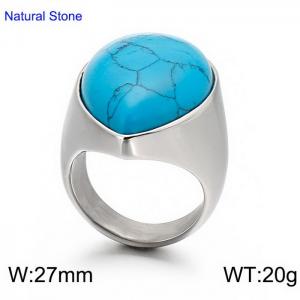 Stainless Steel Stone&Crystal Ring - KR51620-GC