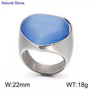 Stainless Steel Stone&Crystal Ring - KR51636-GC