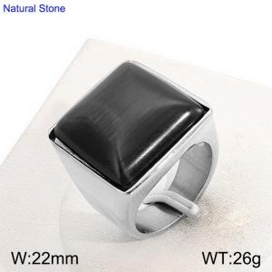 Stainless Steel Stone&Crystal Ring - KR51652-GC