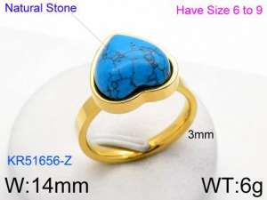 Stainless Steel Stone&Crystal Ring - KR51656-Z