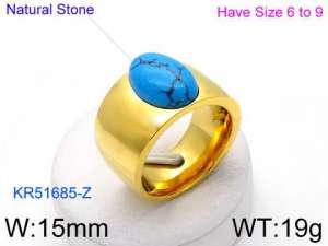 Stainless Steel Stone&Crystal Ring - KR51685-Z